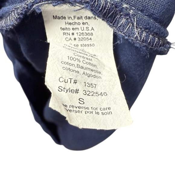 Anthropologie Tulipan Dress by Left of Center SZ S Cotton Rayon Periwinkle Hi Lo - Picture 6 of 9